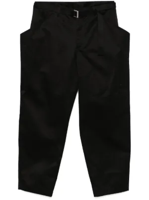 sacai サカイ 綿パンツ 黒パンツ サカイ - sacai | Cotton Chino Pants-Black-2の通販 | RESTIR