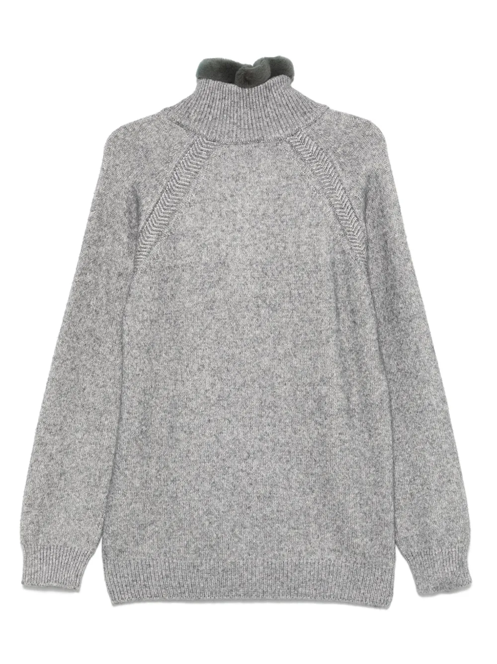 Brioni Trui met afneembare kraag - Grijs