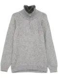 Brioni detachable-collar sweater - Grey