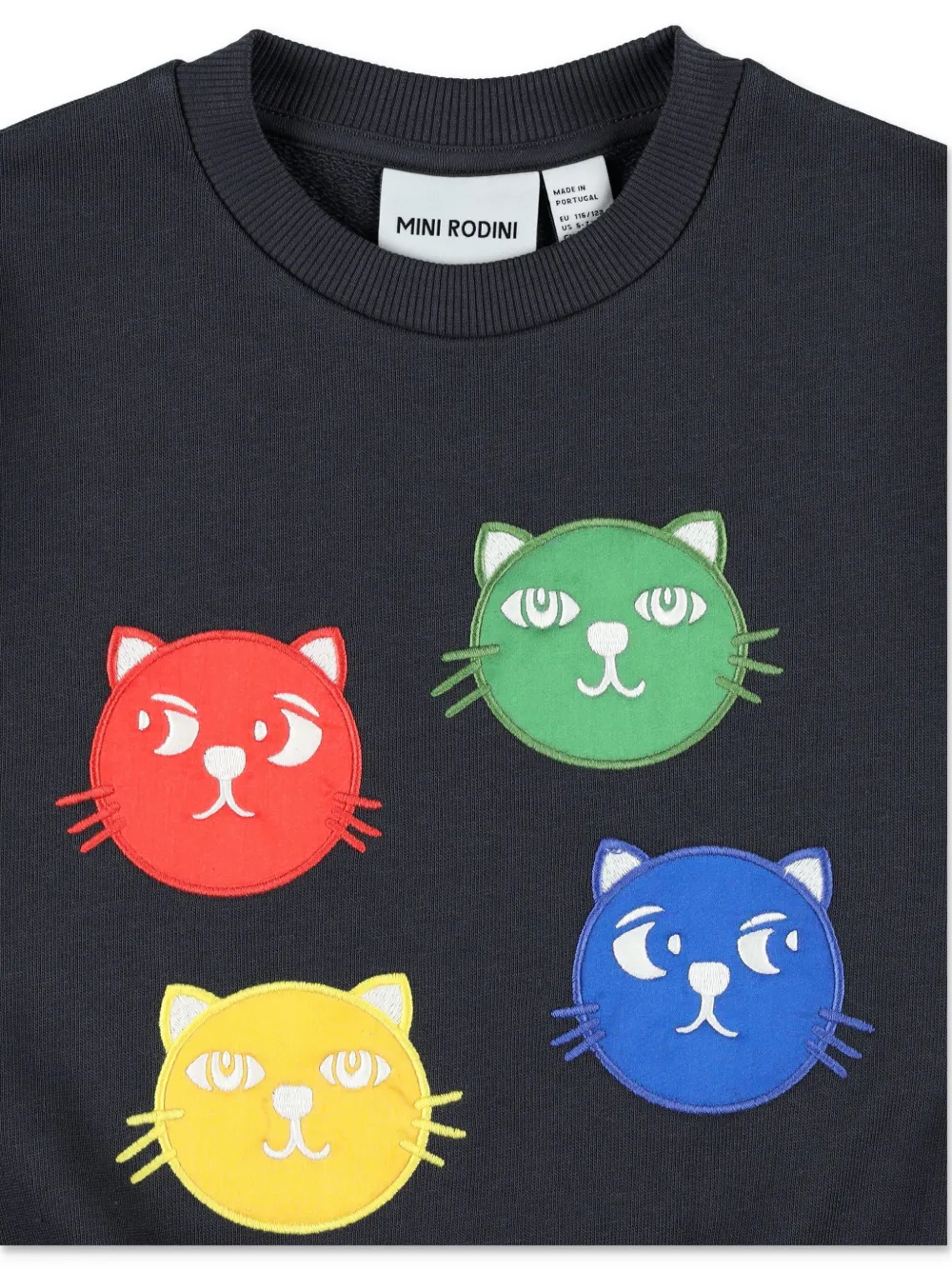 Mini Rodini Cool Cats sweater Zwart