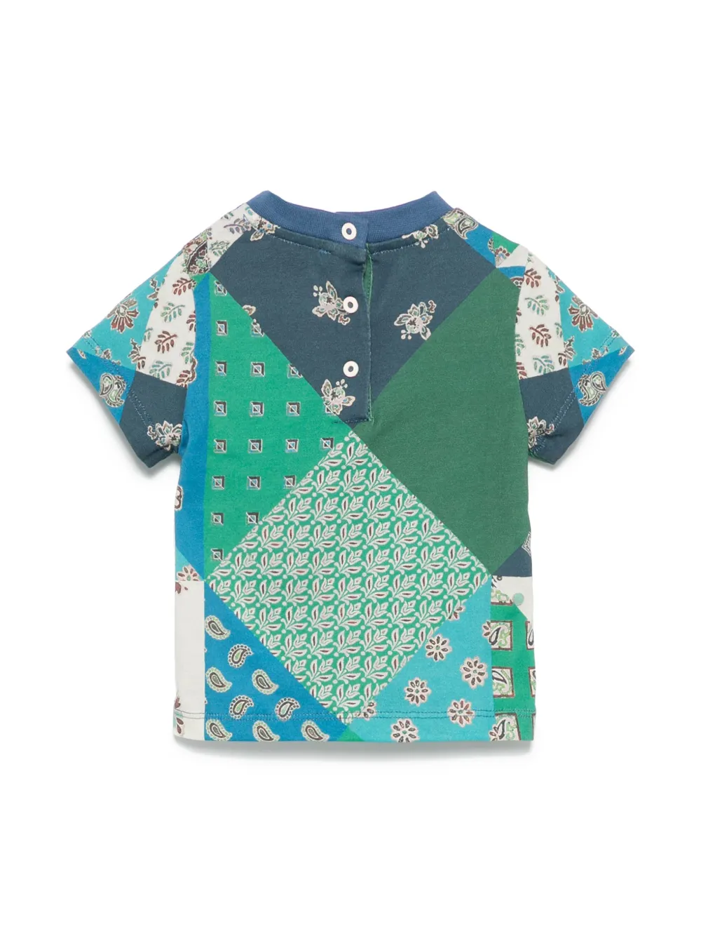 ETRO KIDS T-shirt met paisley-print - Blauw