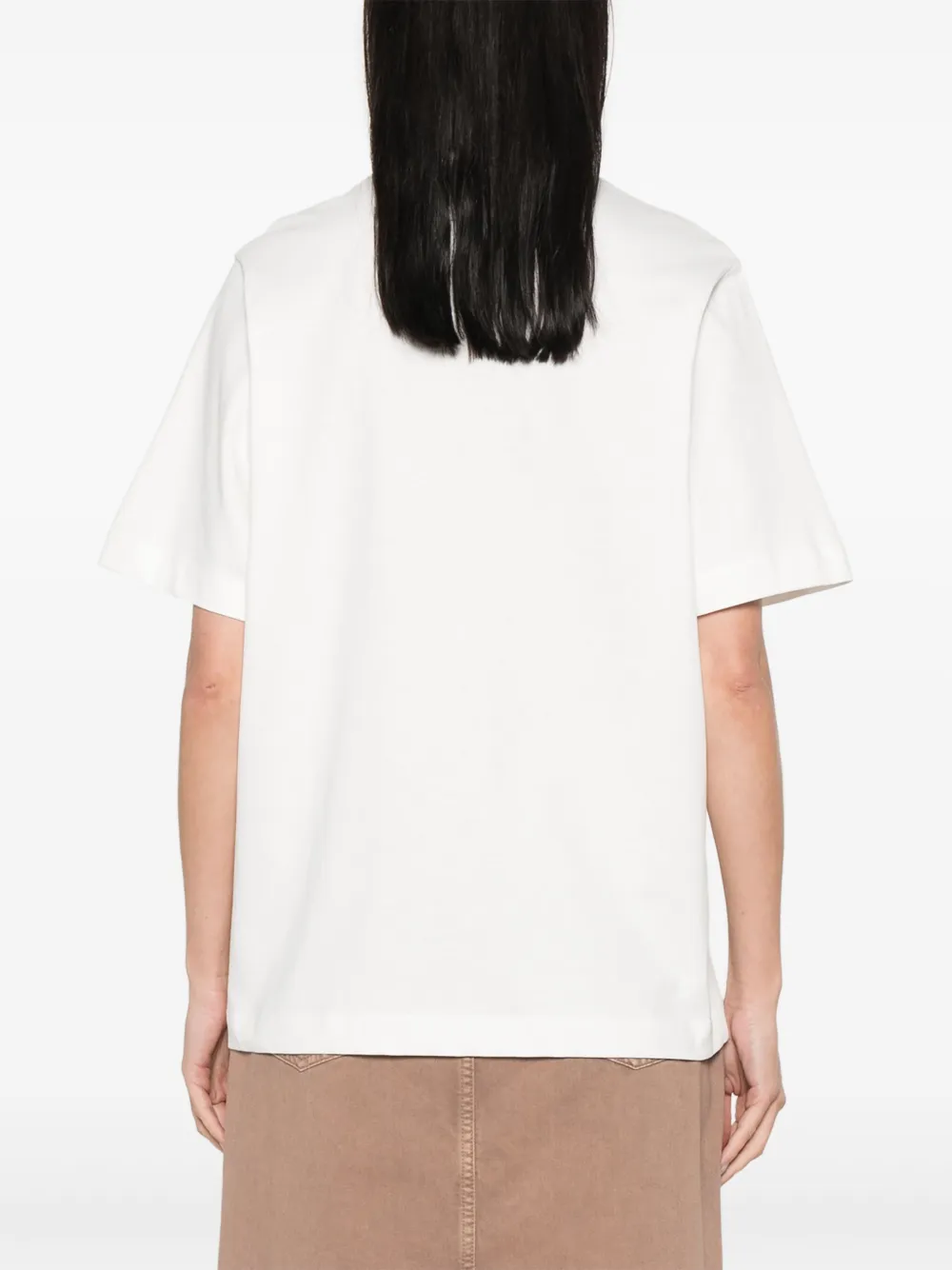 Alysi Katoenen T-shirt Wit