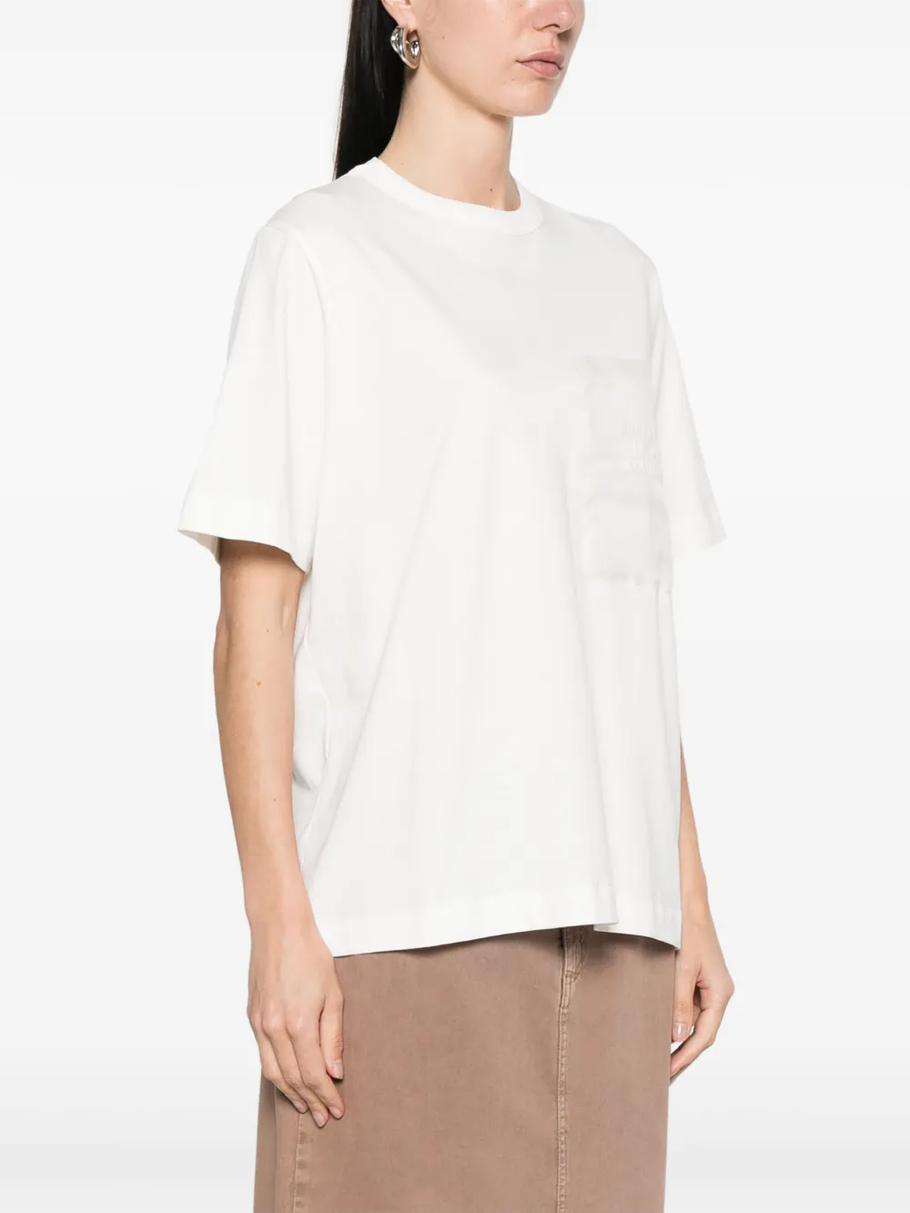 Alysi Katoenen T-shirt Wit