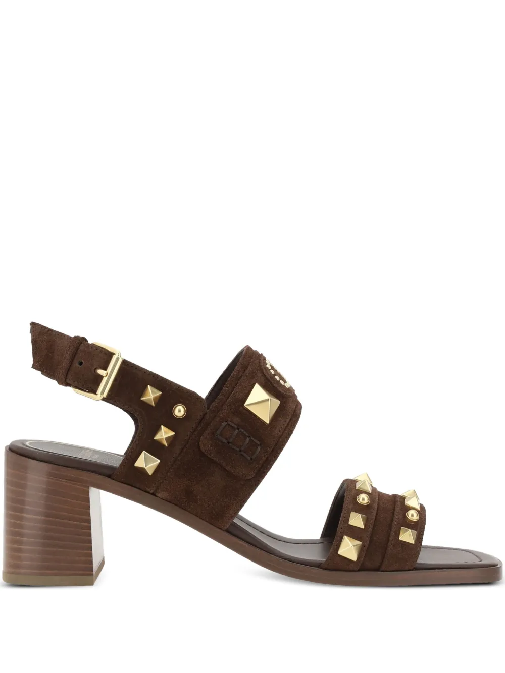 Valentino Garavani 60mm stud-detail sandals Brown