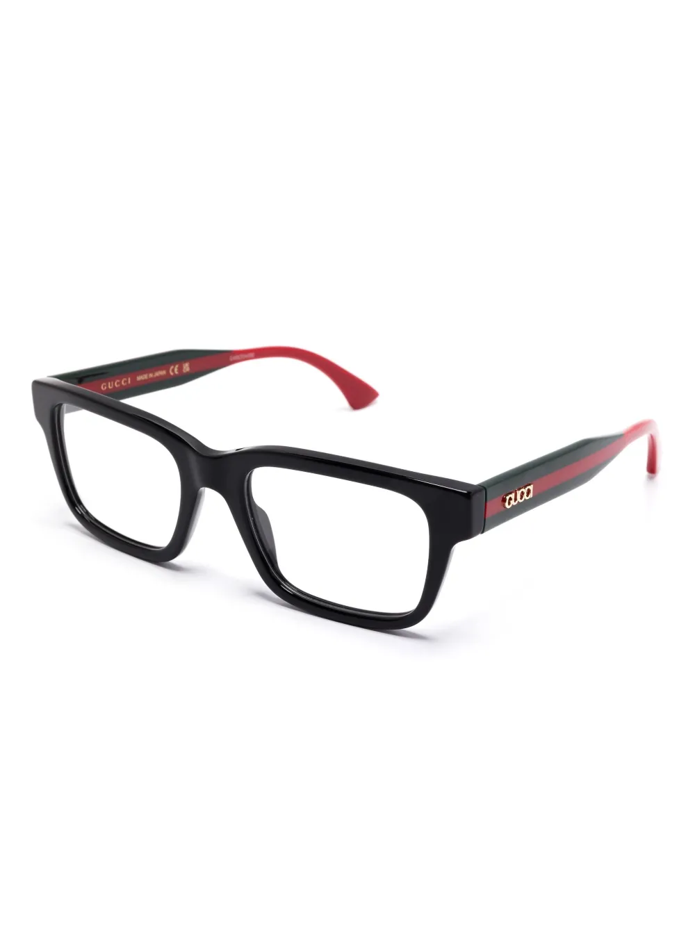 Gucci Eyewear Bril met rechthoekig montuur - Zwart