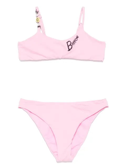 Barrow kids logo-embroidered bikini