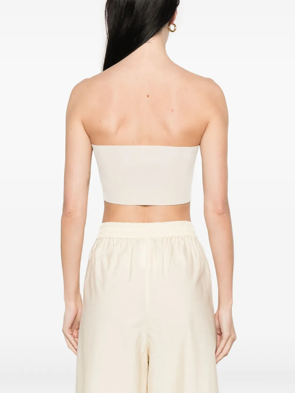Fabiana Filippi Geribbelde top Beige