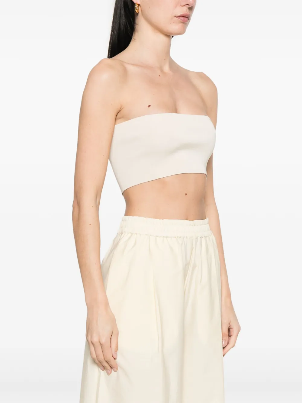 Fabiana Filippi Geribbelde top Beige