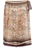 Pierre-Louis Mascia graphic-print mini skirt - Neutrals