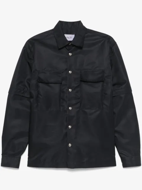 D4.0 detachable-sleeves shirt jacket