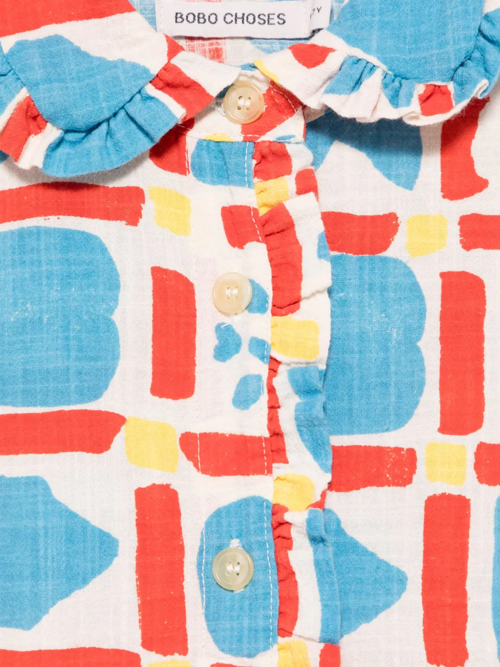 Bobo Choses Geometric Game shirt Blauw