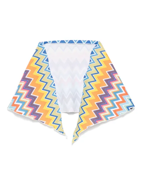 Missoni Kids pareo con estampado en zigzag