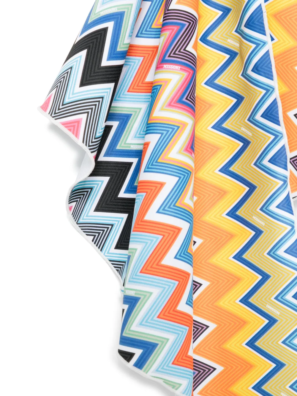 Missoni Kids Wikkelrok met zigzag-print - Geel