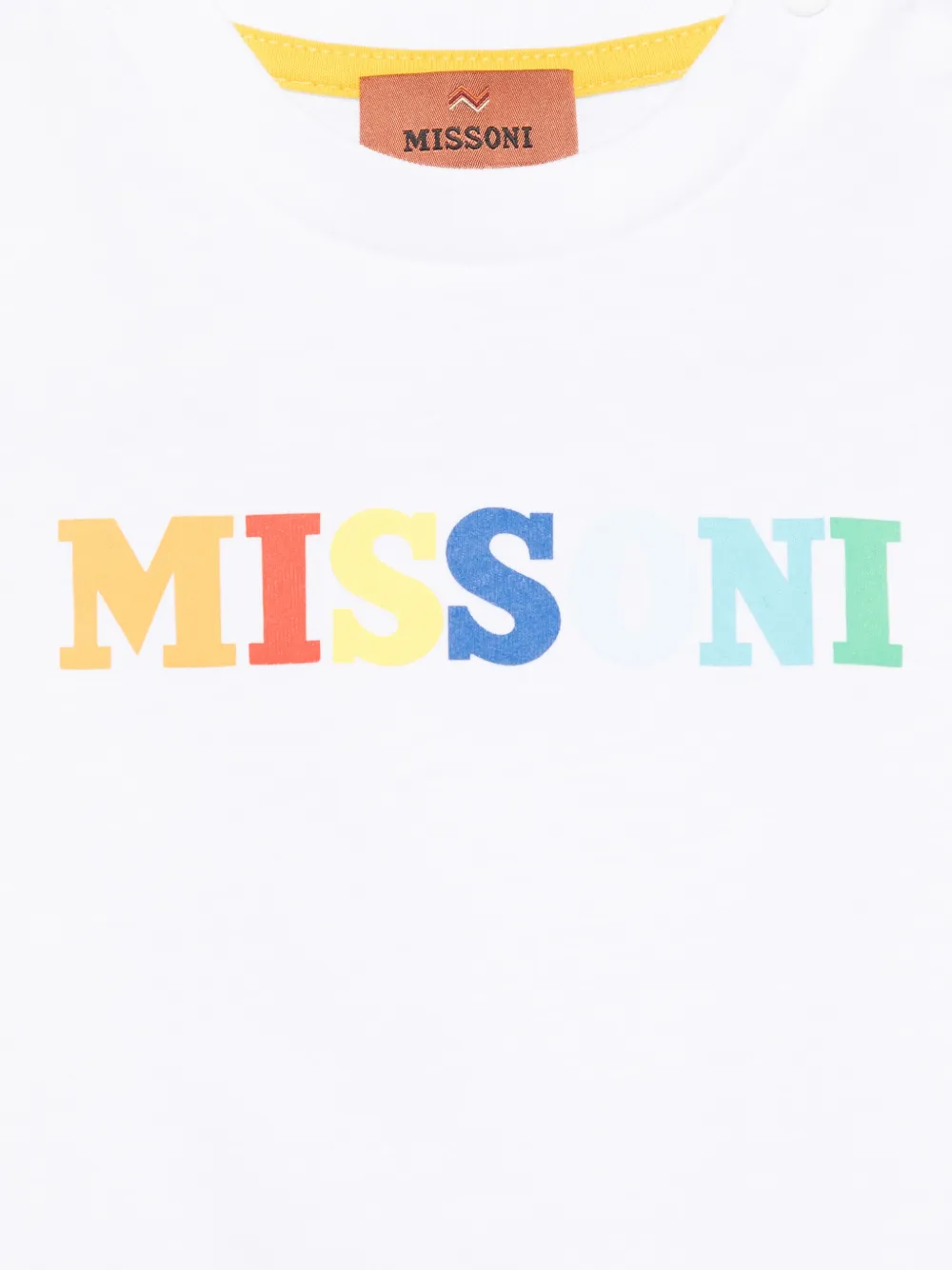 Missoni Kids T-shirt met logoprint Wit