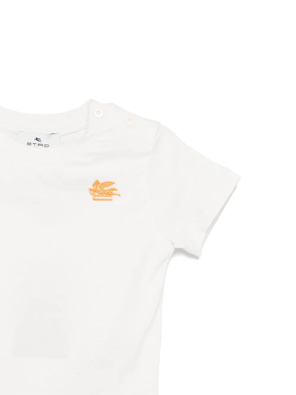 ETRO KIDS T-shirt met borduurwerk Wit