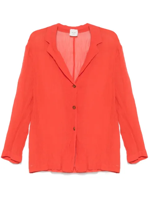 Alysi crinkled-effect blazer