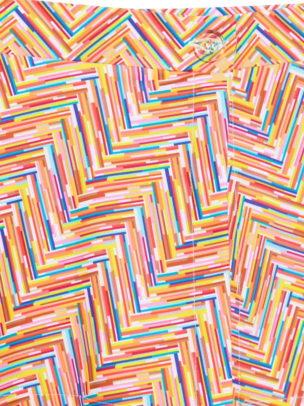 Shop Missoni Zigzag-print Swim Skirt In Orange