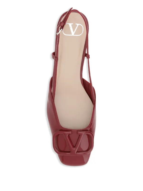 Valentino Garavani Vロゴ スリングバック パンプス | レッド