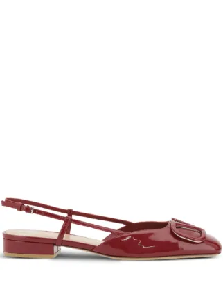 関税送料込★Valentino Garavani Vロゴスリングバックパンプス Valentino Garavani Vロゴ スリングバック パンプス | レッド