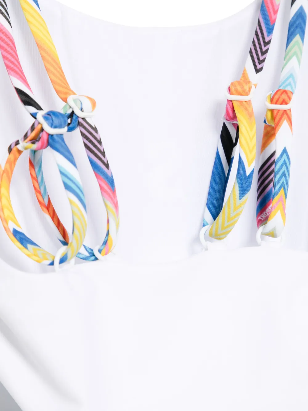 Missoni Kids Badpak met zigzagprint - Wit