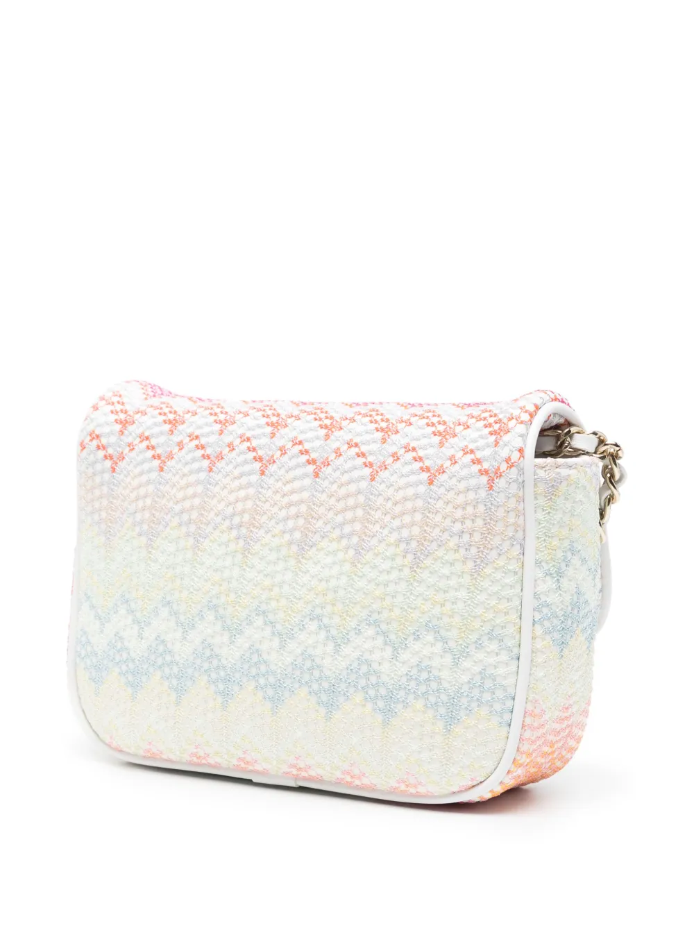 Missoni Kids Schoudertas met zigzag-patroon - Beige