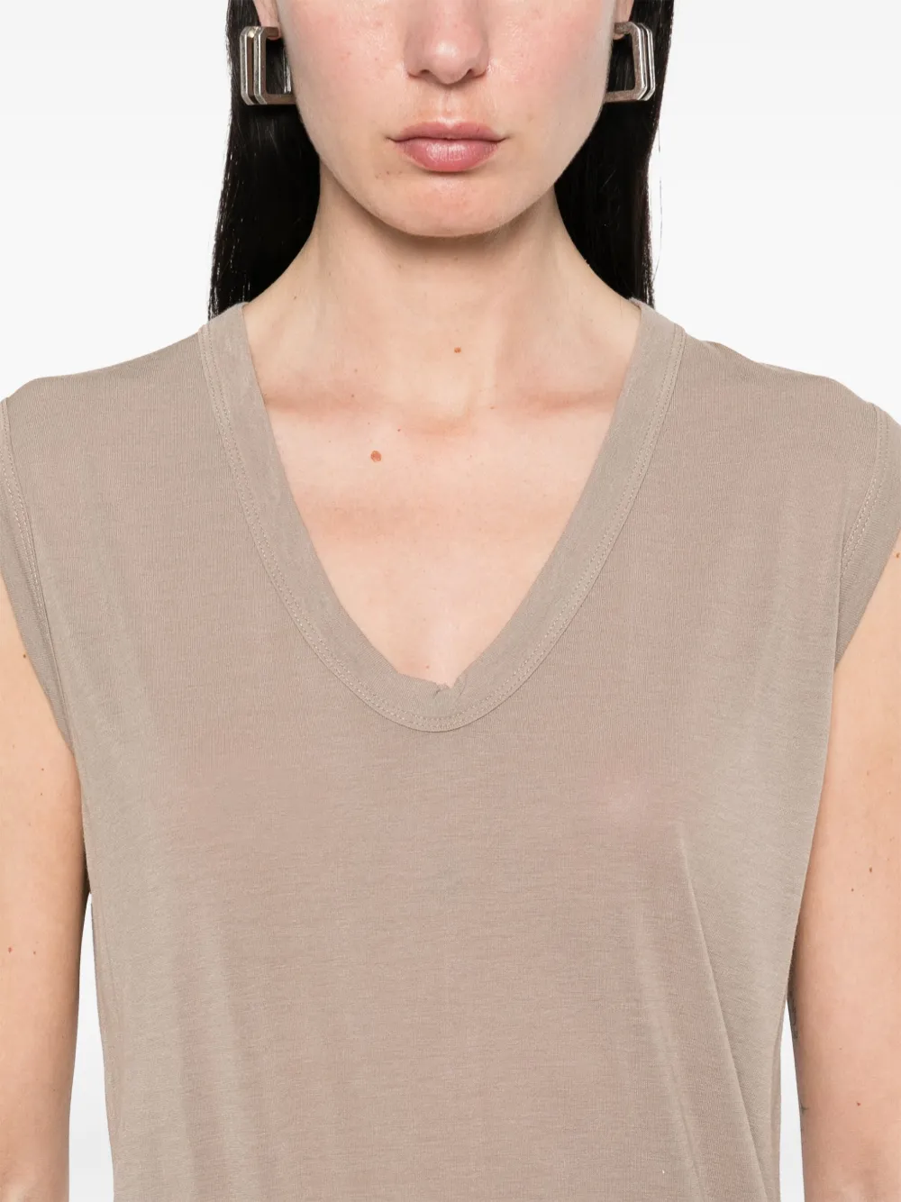 Rick Owens Lichtgewicht jersey tanktop Beige