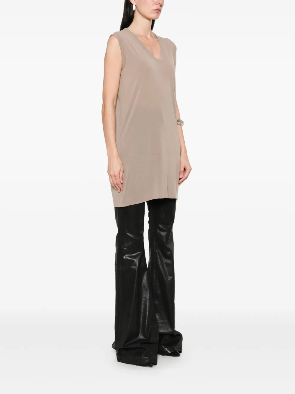 Rick Owens Lichtgewicht jersey tanktop Beige