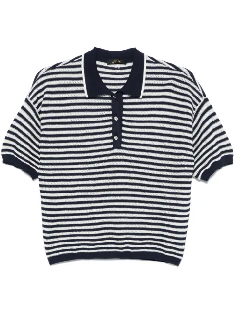 TWINSET playera tipo polo con motivo de rayas