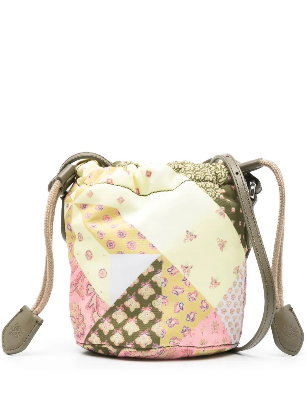 Etro Paisley Shoulder Bag In Yellow