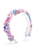 PUCCI Junior Marble-print headband - Pink