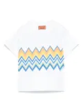 Missoni Kids zigzag-print T-shirt - White