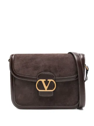 【VALENTINO Garavani】Vロゴシグネチャー ブラウン Valentino Garavani Vロゴ シグネチャー ハンドバッグ