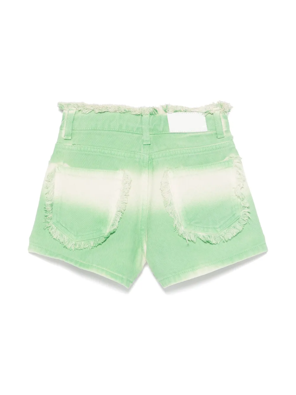 MSGM Kids Shorts met franje - Groen