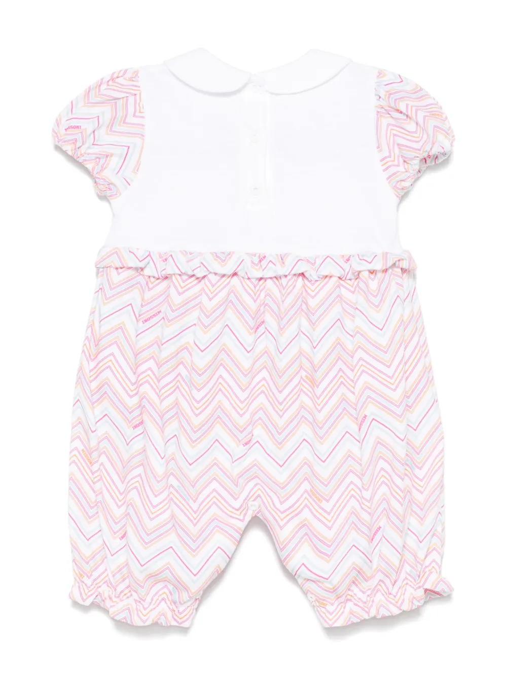 Missoni Kids Romper met chevron patroon - Wit