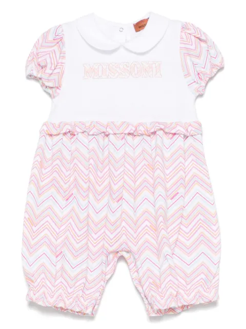 Missoni Kids romper con motivo chevron