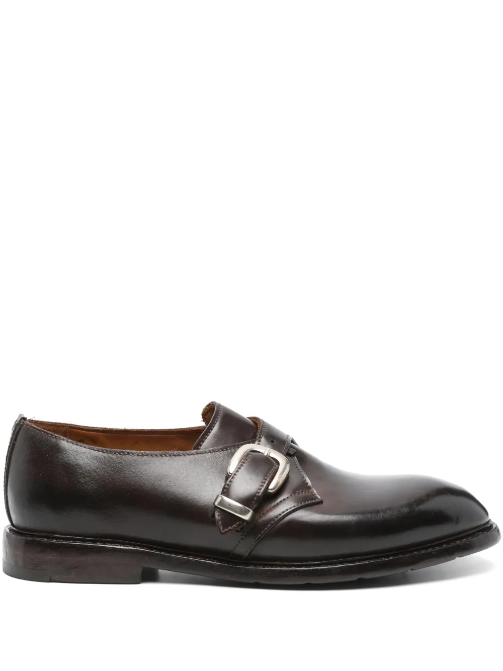 Premiata leather monk shoes Brown