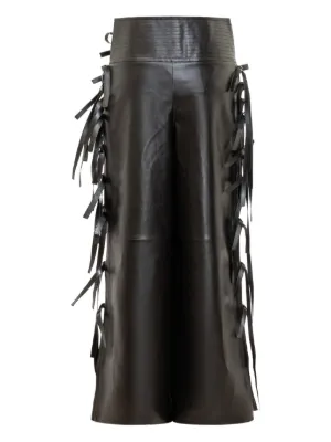 Pantalon Jupe Couché A.W.A.K.E. Mode Femme Taille 40 Noir - 100% Acétate, Poches, Fermeture éclair, Pologne