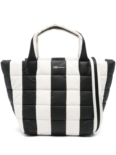 VeeCollective medium Porter striped tote bag