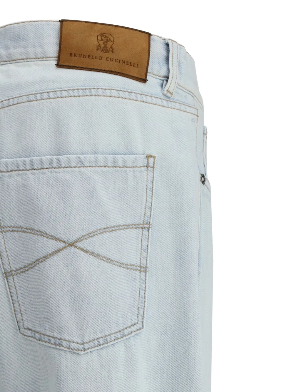Brunello Cucinelli Jeans met vijf zakken Blauw