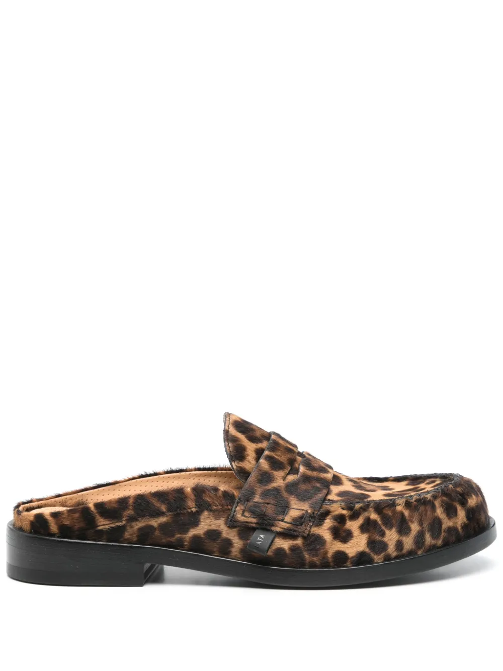 Premiata leo-print mules Brown