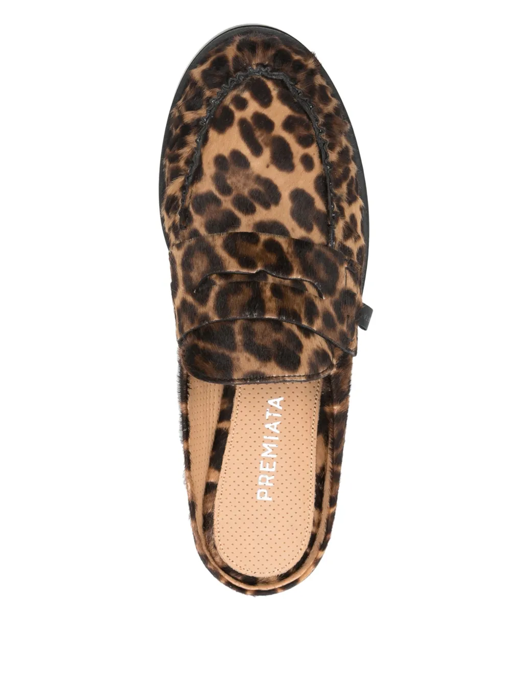 Premiata leo-print mules Brown