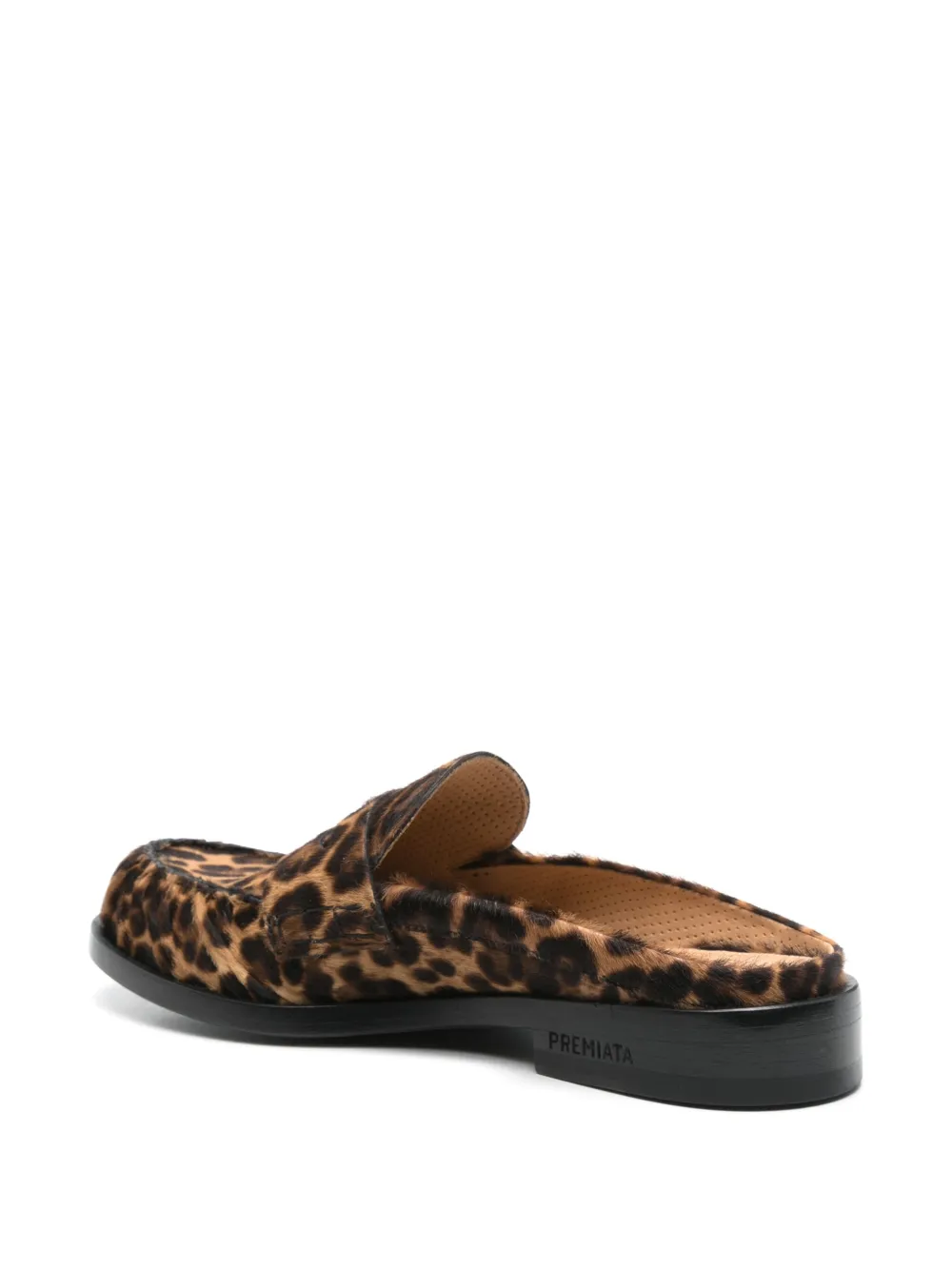 Premiata leo-print mules Brown