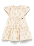 Monnalisa polka dot dress - Gold