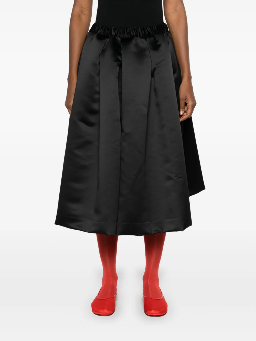 COMME DES GARÇONS SATIN WIDE-LEG SHORTS 