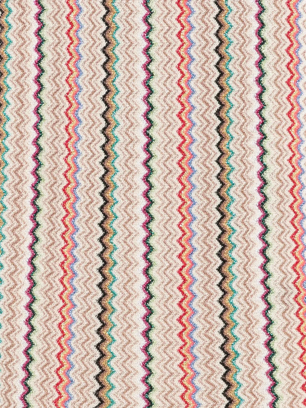 Missoni zigzag-woven scarf - Beige