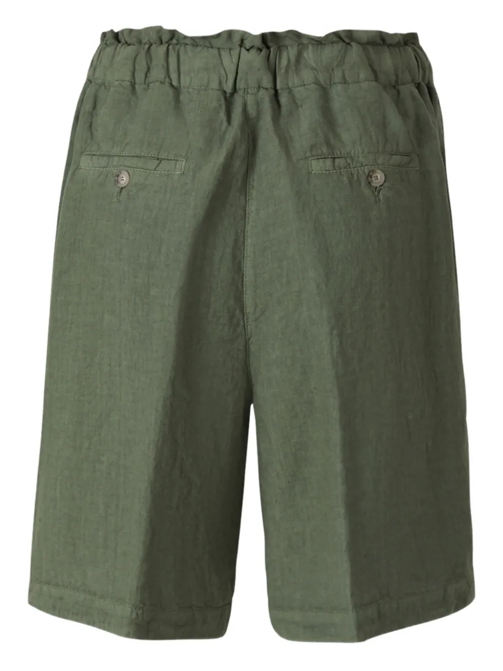 Peserico Linnen shorts Groen
