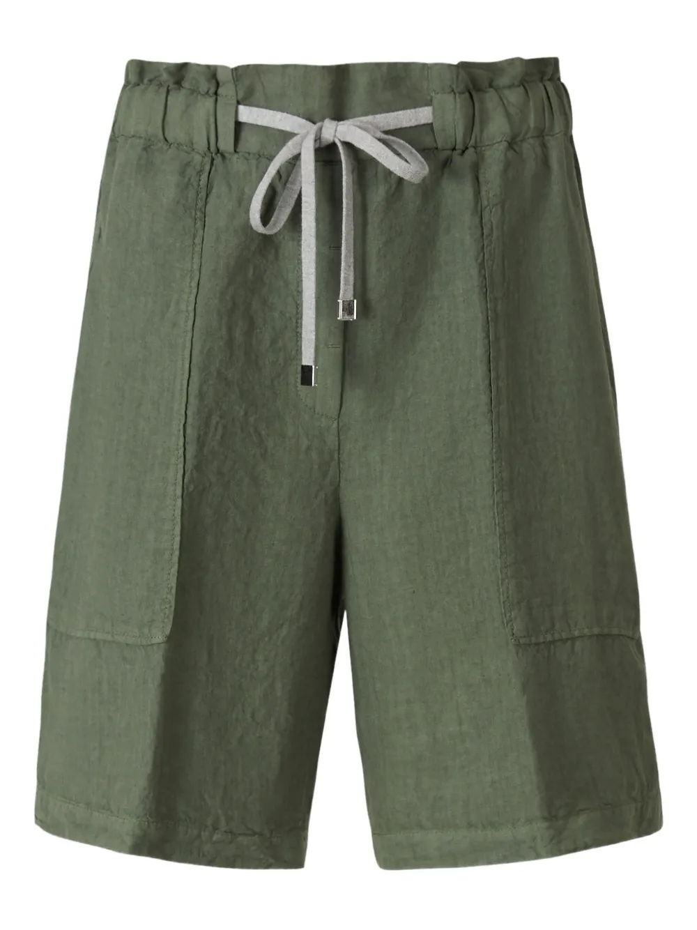 Peserico Linnen shorts Groen