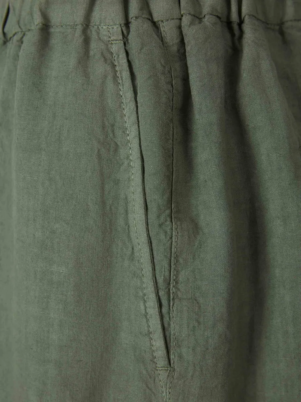 Peserico Linnen shorts Groen