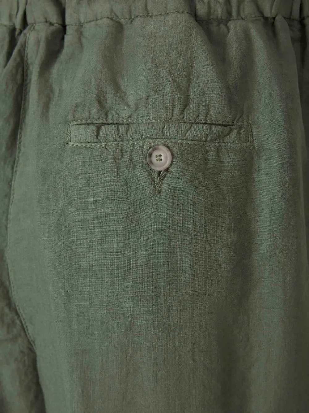 Peserico Linnen shorts Groen