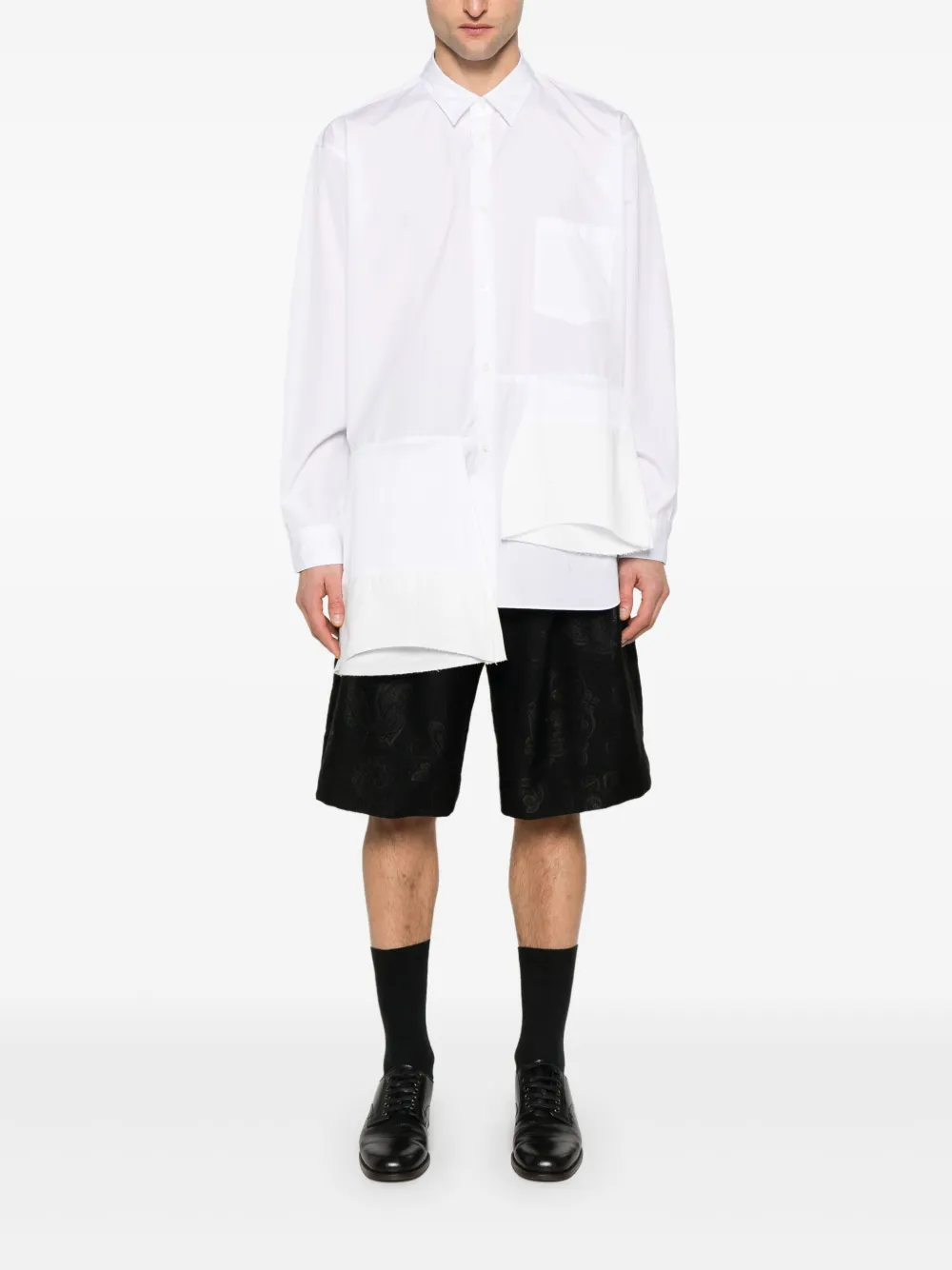 Comme des Garçons Homme Plus Popeline overhemd - Wit